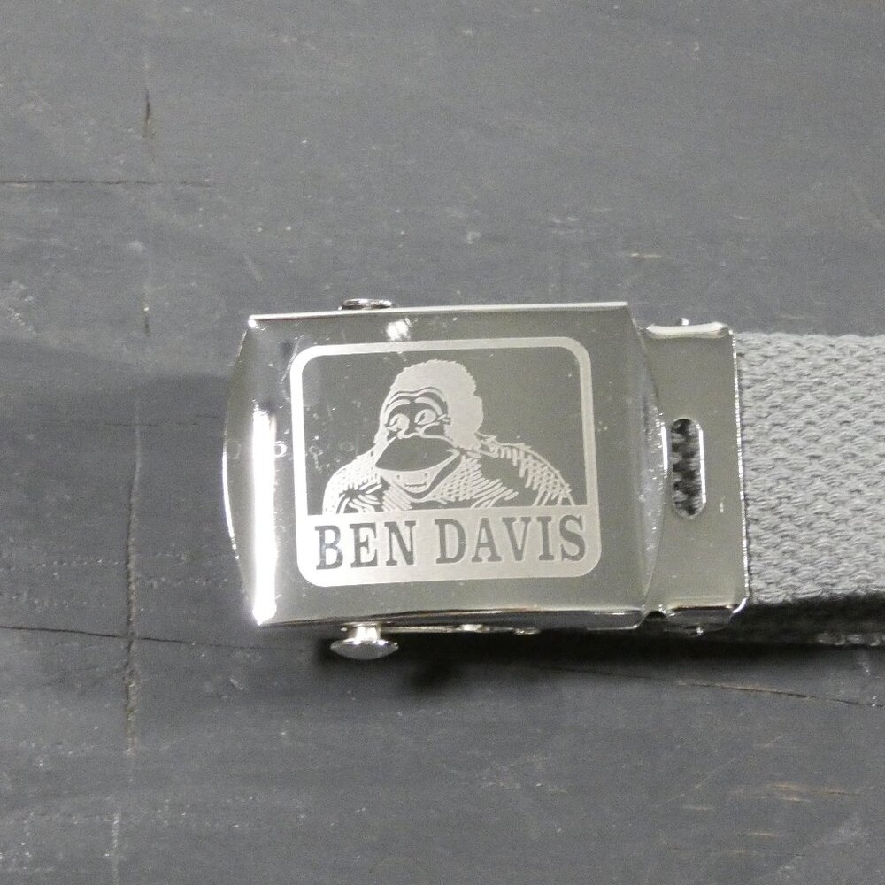 Ben Davis Belt Gray Web 47" at longest point. - Picture 3 of 5